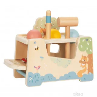 Cute&Cool drvena igračka muzička klupa sa čekićem 