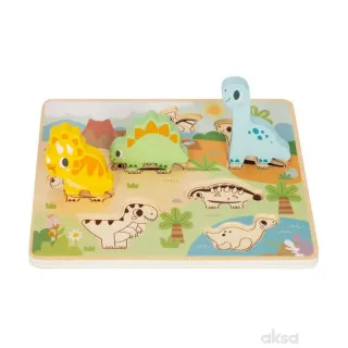 Cute&Cool drvena igračka umetaljka dinosaurus 