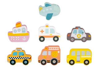 Cute&Cool drvena igračka umetaljka transport 