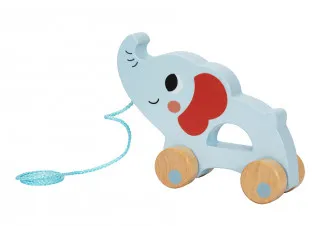 Cute&Cool drvena igračka slon na vuču 