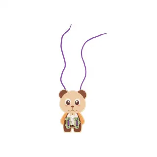 Cute&Cool drvena igračka pertlanja 5 životinja 