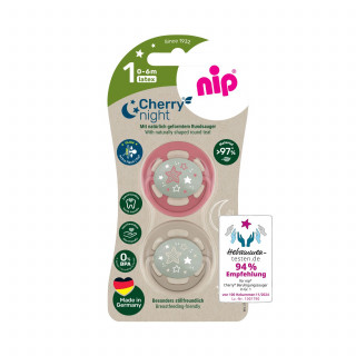 Nip laža Green višnjica noćna,kaučuk,0-6m,2kom,mix