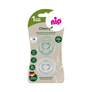 Nip laža Green višnjica, kaučuk, 0-6m, 2 kom 