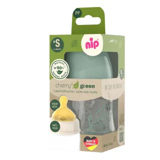Nip Green PP flašica zelena 120ml 0m+,S protok 