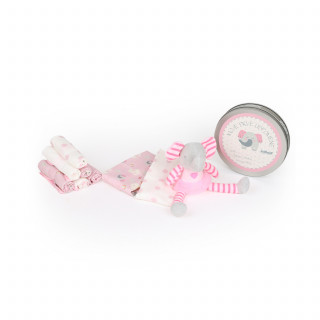 Jungle bebi set prvi otisak, roze