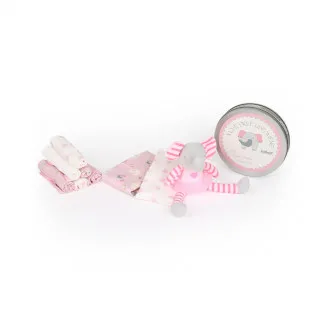 Jungle bebi set prvi otisak, roze 
