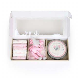 Jungle bebi set prvi otisak, roze