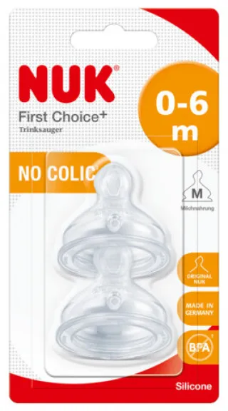 Nuk FC plus cucla silikon, srednji protok(M), 0-6m 