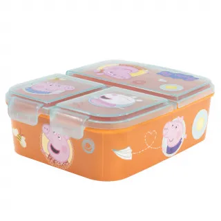 Stor kutija za obrok više pregrada Peppa Pig 