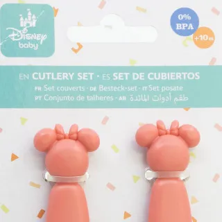 Stor plastični pribor za jelo  2/1 Minnie Mouse 