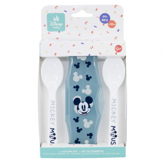 Stor plastična kašičica sa kutijom 2/1Mickey Mouse