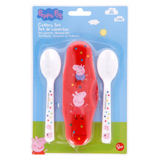 Stor plastična kašičica sa kutijom 2/1 Peppa Pig
