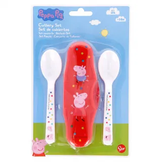Stor plastična kašičica sa kutijom 2/1 Peppa Pig 