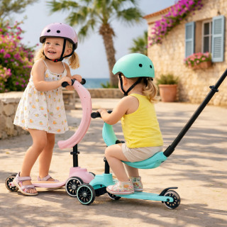 Cute&cool Mini Deluxe Scooter 4 in 1, Turquoise 