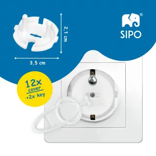 Sipo zaštita za utičnice - 12 kom 