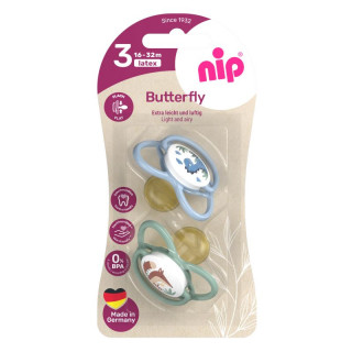 Nip Butterfly laža, kaučuk, mix boja, 16-32m 