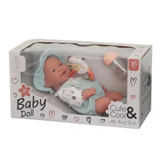 Cute&Cool lutka beba u plavom odelcetu, 30cm 