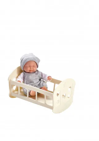 Cute&Cool lutka beba u krevecu, 15cm 