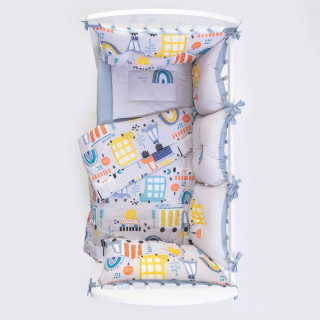 Stefan punjena posteljina Big city, 60x120cm 