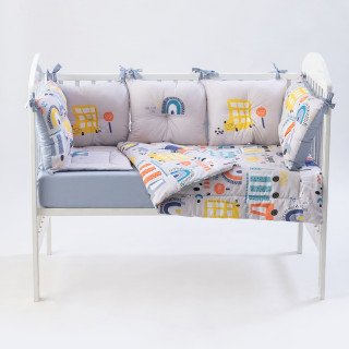 Stefan punjena posteljina Big city, 60x120cm 