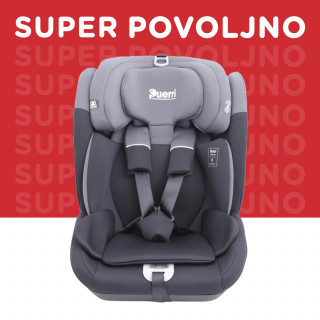 Puerri auto sedište MaxSafe (76-150cm), black/grey 