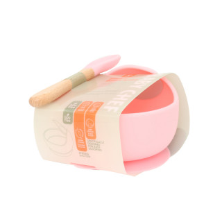 Baby Chef set činija sa kašikom, roze
