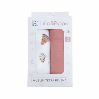 Lillo&Pippo muslin pelena 2/1 