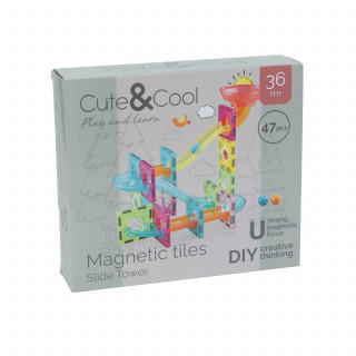 Cute&Cool magnetne pločice staza, 47 kom 