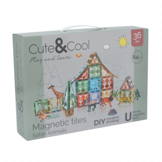 Cute&Cool magnetne pločice safari, 84 kom 