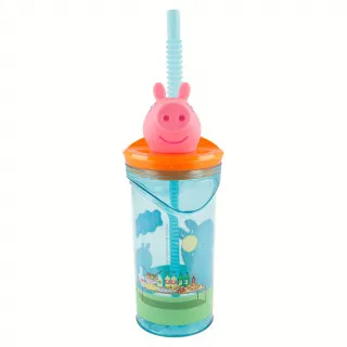 Stor flašica sa 3D figurom 360ml, Peppa Pig 