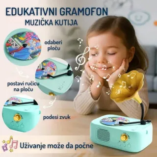 Edukativno/kreativna igracka-SR Gramofon Bluetooth 