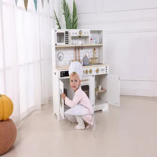 Cute&Cool drvena igračka bela kuhinja XL 