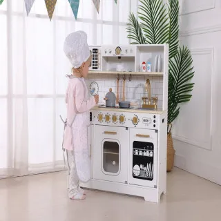 Cute&Cool drvena igračka bela kuhinja XL 