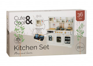 Cute&Cool drvena igračka bela kuhinja XL 