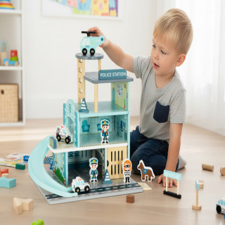 Cute&Cool drvena igračka policijska stanica 