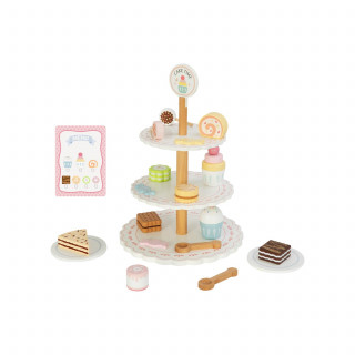 Cute&Cool drvena igračka stalak za kolače 