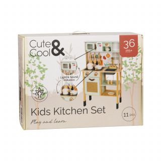 Cute&Cool drvena igračka kuhinja zelena 