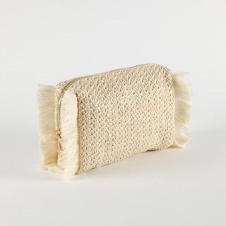 Be Cute neseser sa resama, bež 21x11x9cm 