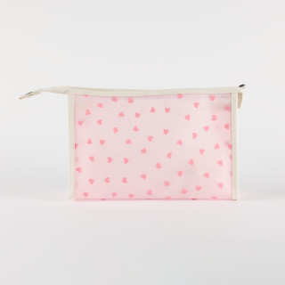Be Cute prozirni neseser srca, roze 24x7x16cm 
