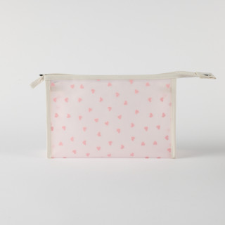 Be Cute prozirni neseser srca, sv. roze 24x7x16cm 