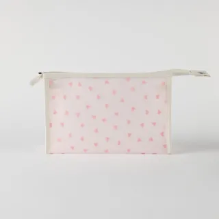 Be Cute prozirni neseser srca, sv. roze 24x7x16cm 