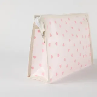Be Cute prozirni neseser srca, sv. roze 24x7x16cm 