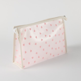 Be Cute prozirni neseser srca, sv. roze 24x7x16cm 