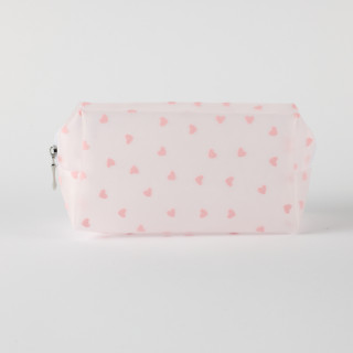 Be Cute prozirni neseser srca, sv. roze 18x8x10cm 
