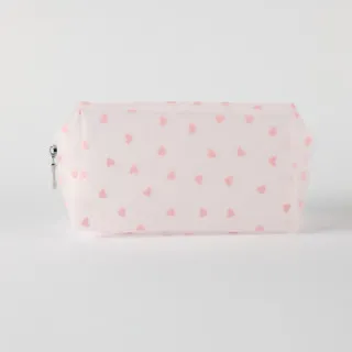 Be Cute prozirni neseser srca, sv. roze 18x8x10cm 