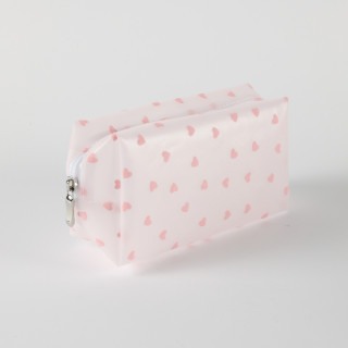 Be Cute prozirni neseser srca, sv. roze 18x8x10cm 