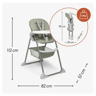 Hauck hranilica Sit n Fold, Sage 