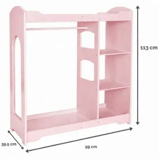 Cute&cool HOME drveni garderober roze 