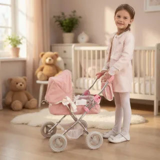 Cute&Cool kolica za lutke sa dodacima Pink Dreams 