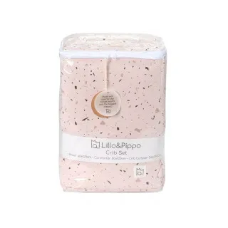 Lillo&Pippo punjena posteljina 3/1, Terrazzo Pink 